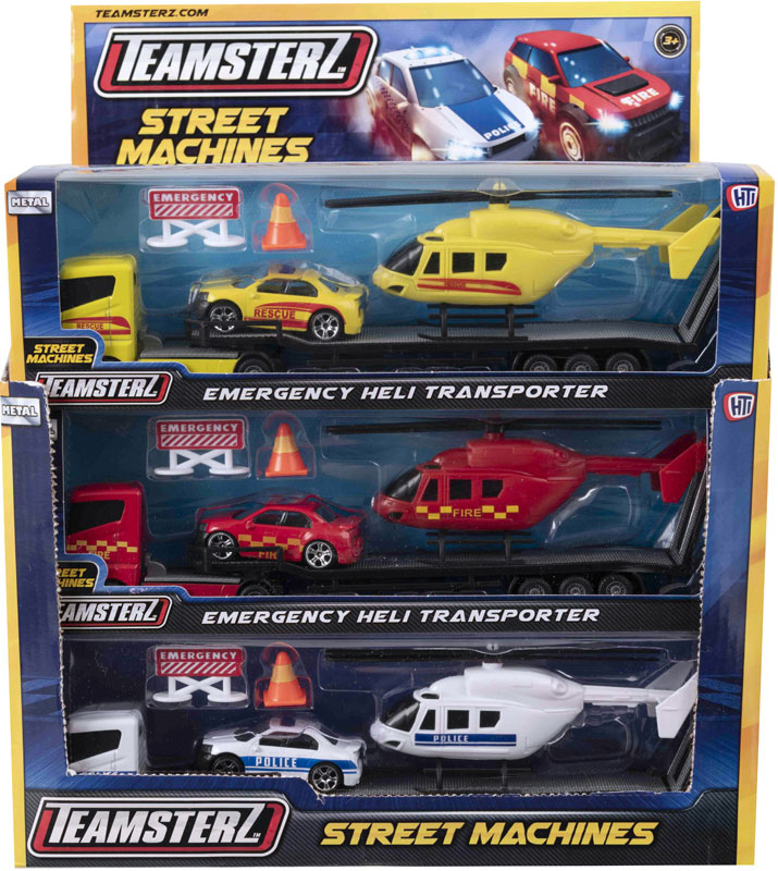 Wholesalers of Teamsterz Street Machines Heli Transporter toys