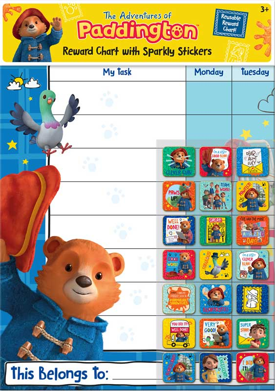 Wholesalers of The Adventures Of Paddington Everyday Reward Chart With Stic toys