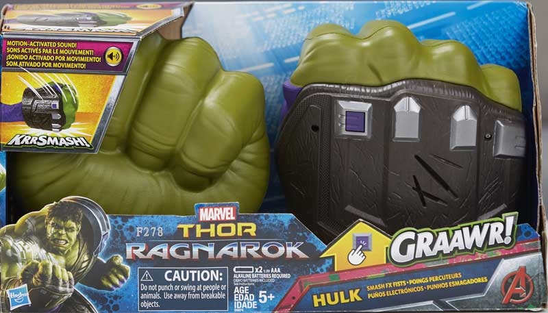 Marvel HULK HANDS Smash FX Fists Gloves Thor Ragnarok Avengers 
