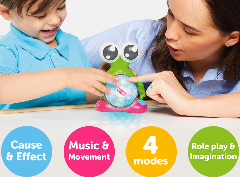 E72817 TOMY TOOMIES Spin & Lights Alien Musical Toy for Baby Toddler Age 12M+