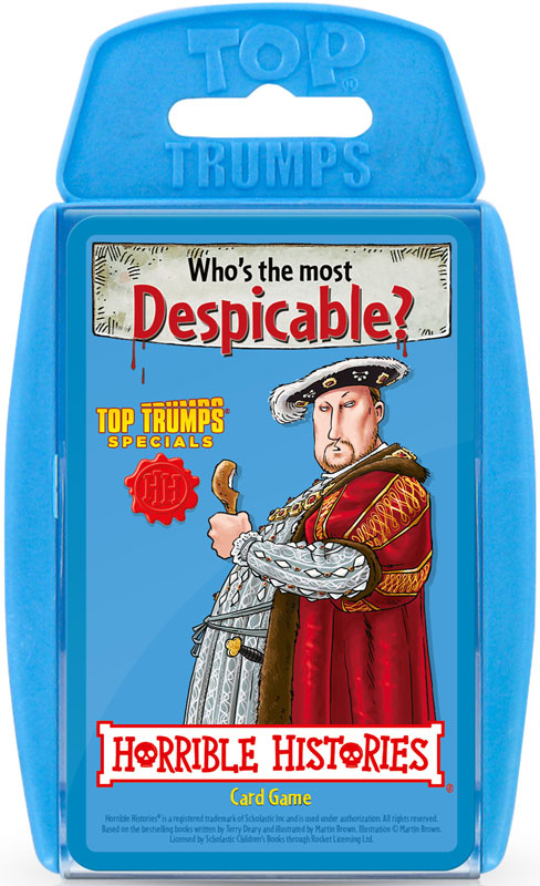 Wholesalers of Top Trumps Horrible Histories toys