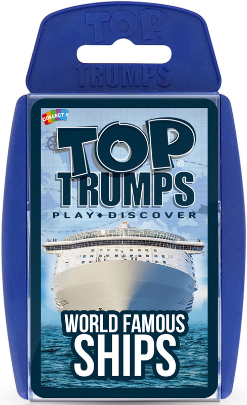 Wholesalers of Top Trumps World Famous Ships toys