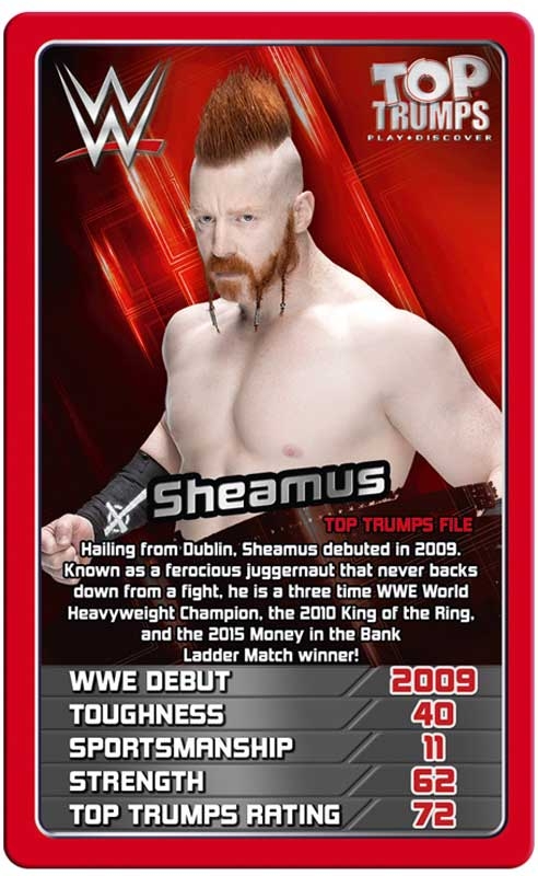 2018 Edition Top Trumps WWE Card Game 