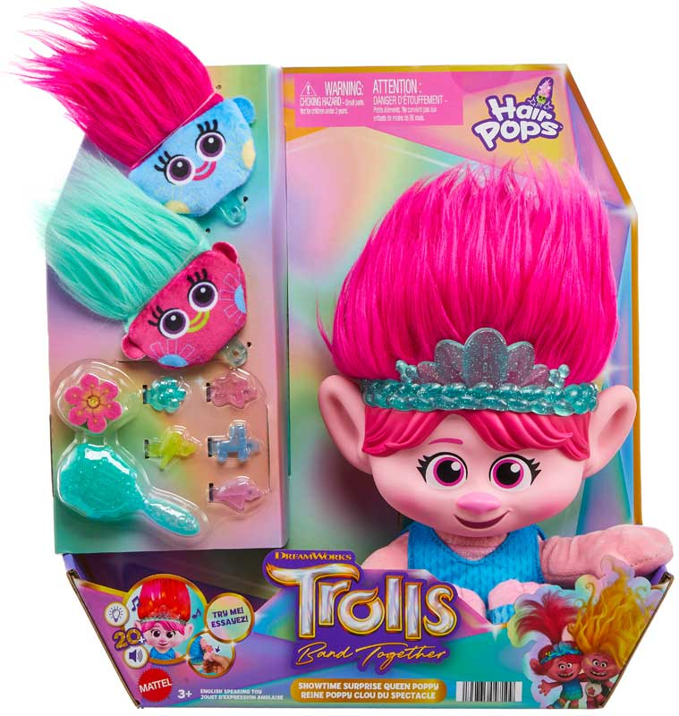 Wholesalers of Trolls Hair Pops Surprise Poppy Feature Plush toys