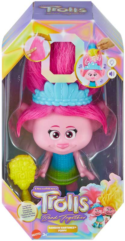 Wholesalers of Trolls Rainbow Hair Sisters Poppy toys