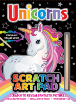 Wholesalers of Unicorns Scratch Art Pad toys image