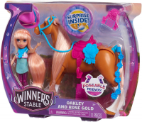 Wholesalers of Winners Stable Doll And Horse Oakley & Rose Gold toys image